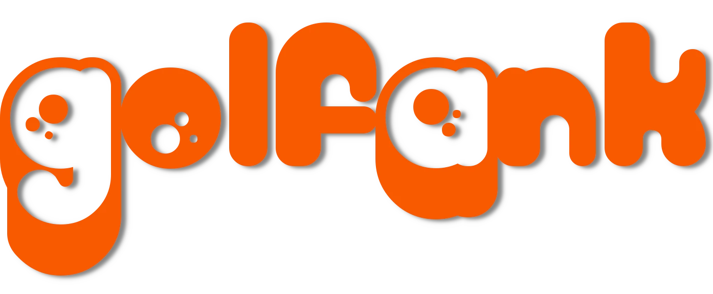 Logo de l'entreprise et de la marque Golfank, spécialisée dans les jeux de billes sur table